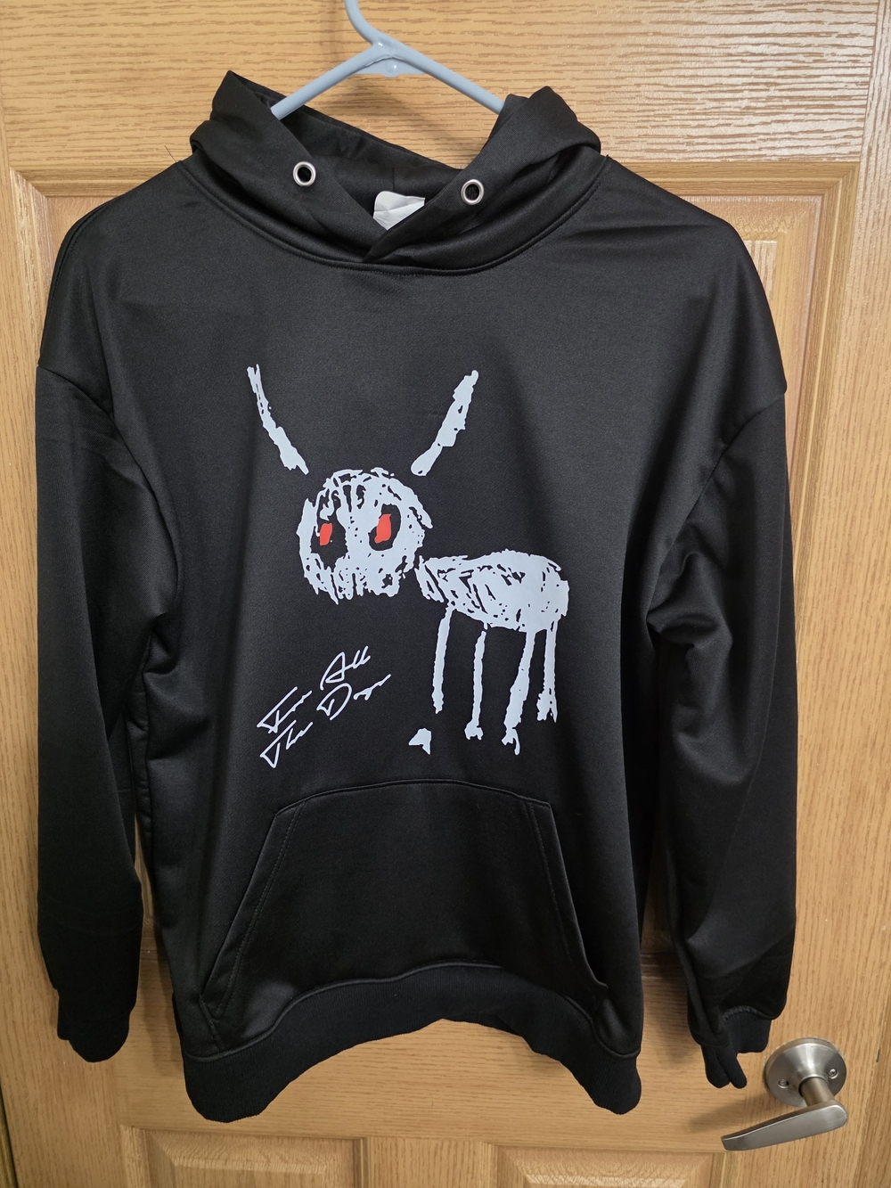 Men's Small Black Drake For All The Dogs Graphic Pullover Hoodie